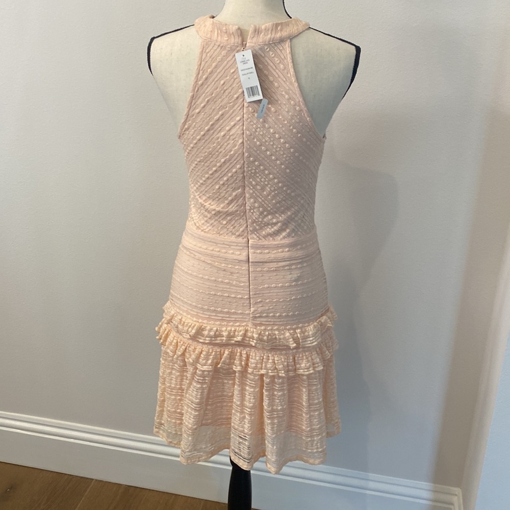 Bebe pink stripe lace dress - Picture 3 of 7
